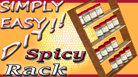 Simply Easy Diy Diy Cabinet Door Spice Rack