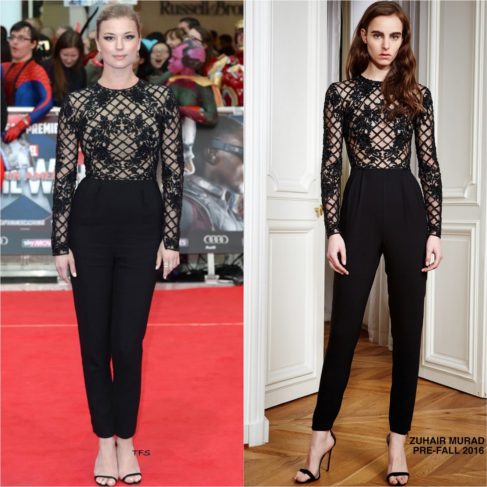 Emily Vancamp In Zuhair Murad At The Captain America Civil War