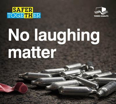 Tower Hamlets Council's "No laughing matter" campaign poster