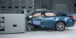 Honda Civic, Volvo XC60 and Mazda6 IIHS crash tests