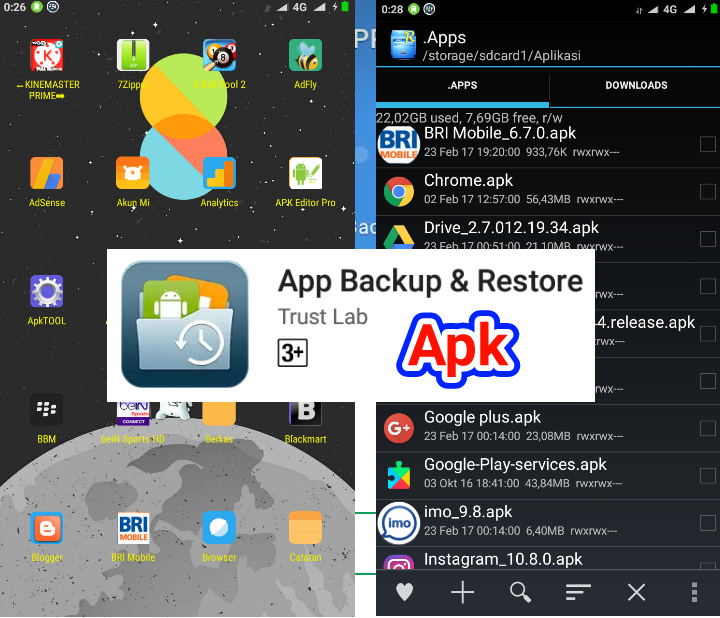 Bagaimana cara backup Aplikasi Android dengan mudah, Membackup sebuah file ...