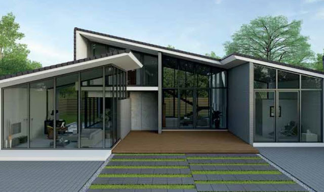 ตัวอย่าง การออกแบบบ้านสไตล์โมเดิร์น กับการตกแต่งด้วยวัสดุตกแต่งบ้านจากเอสซีจี Modern Style