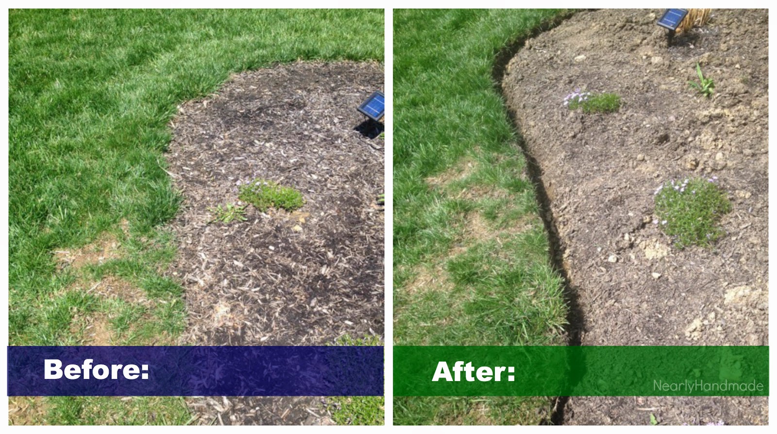 Nearly Handmade Edging the Garden A Necessary Evil