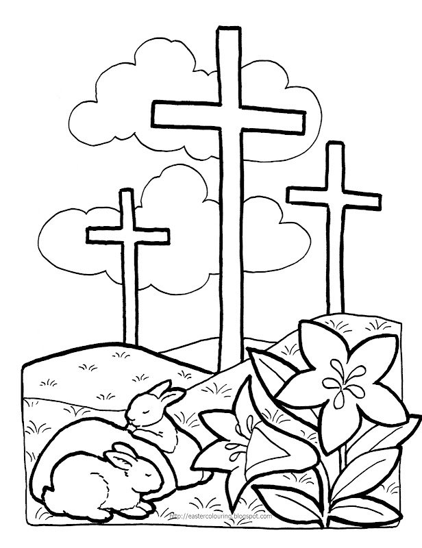 RELIGIOUS EASTER COLORING PAGES title=