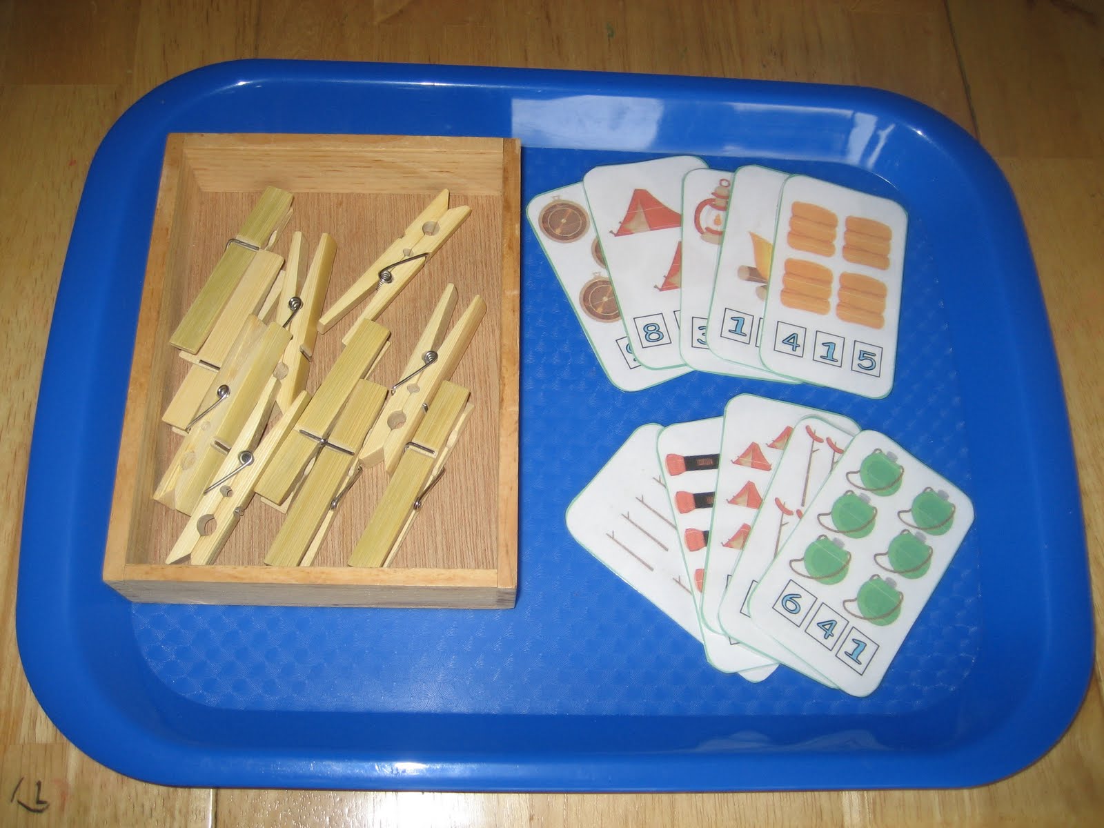 The Preschool Experiment: Camping/Bears Tot Trays