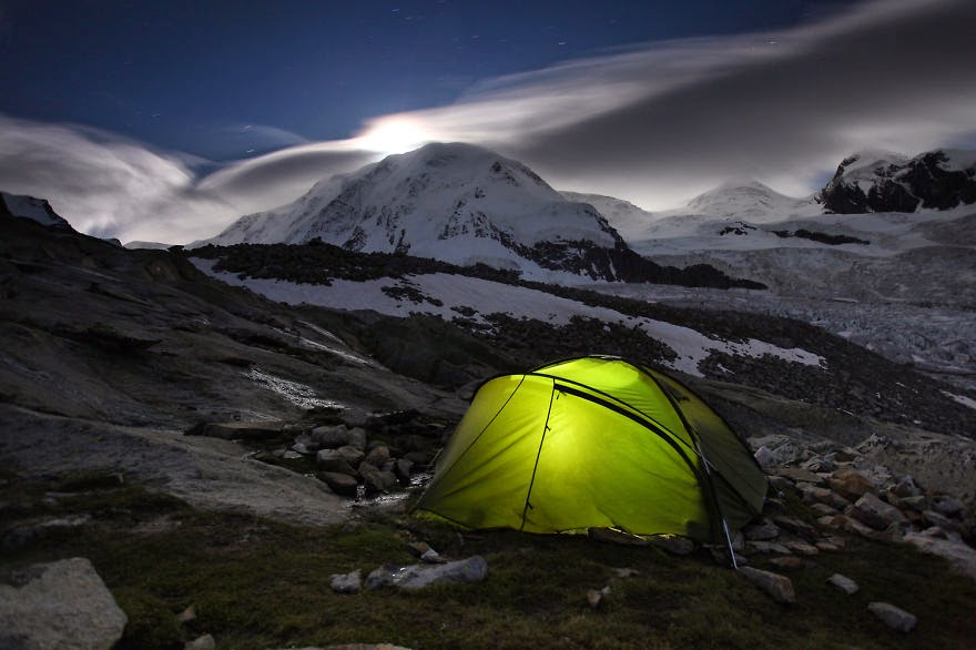 Obere Plattje, 2,950m Valais Alps, Switzerland - I Am A Mountain Photographer And I Spent 6 Years Photographing My Tent In The Mountains