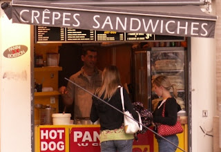 creperie on the streets of paris