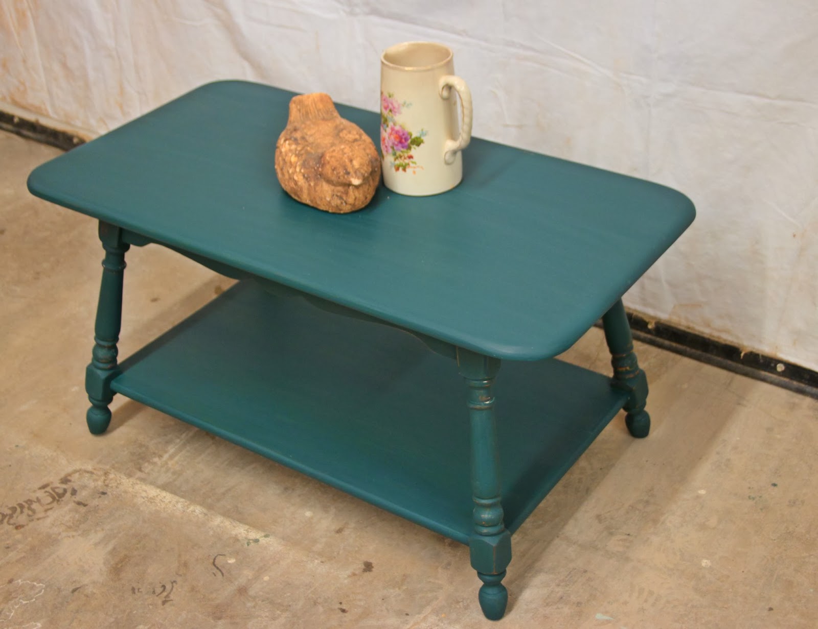 Laurel's Attic Dark Teal Coffee Table SOLD