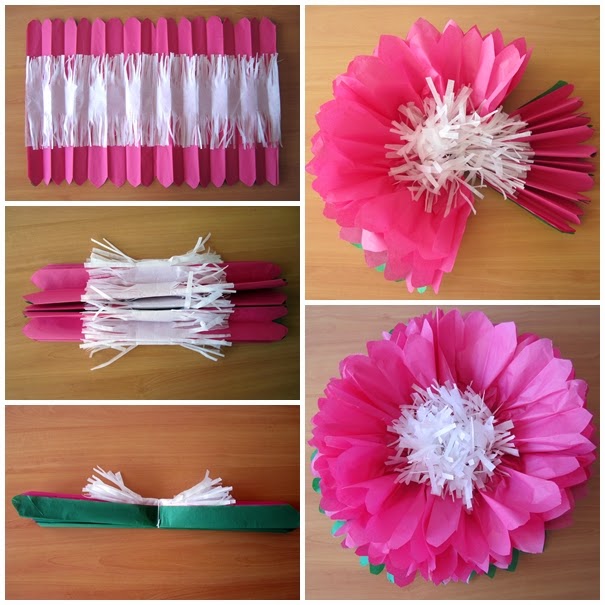 Mardefiesta: Flores de papel de seda