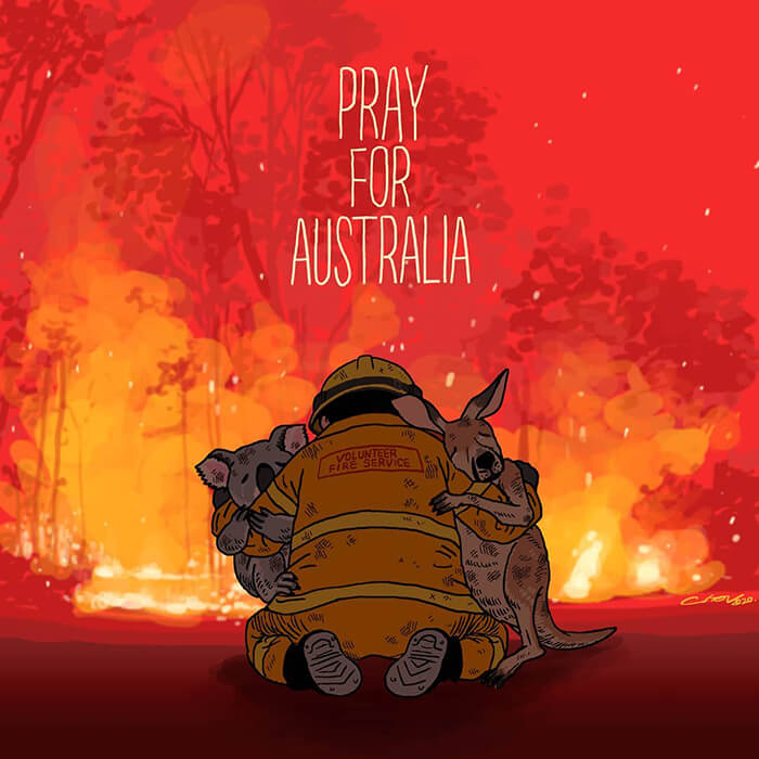 Compelling Artworks Honor The Victims Of Australian Fires