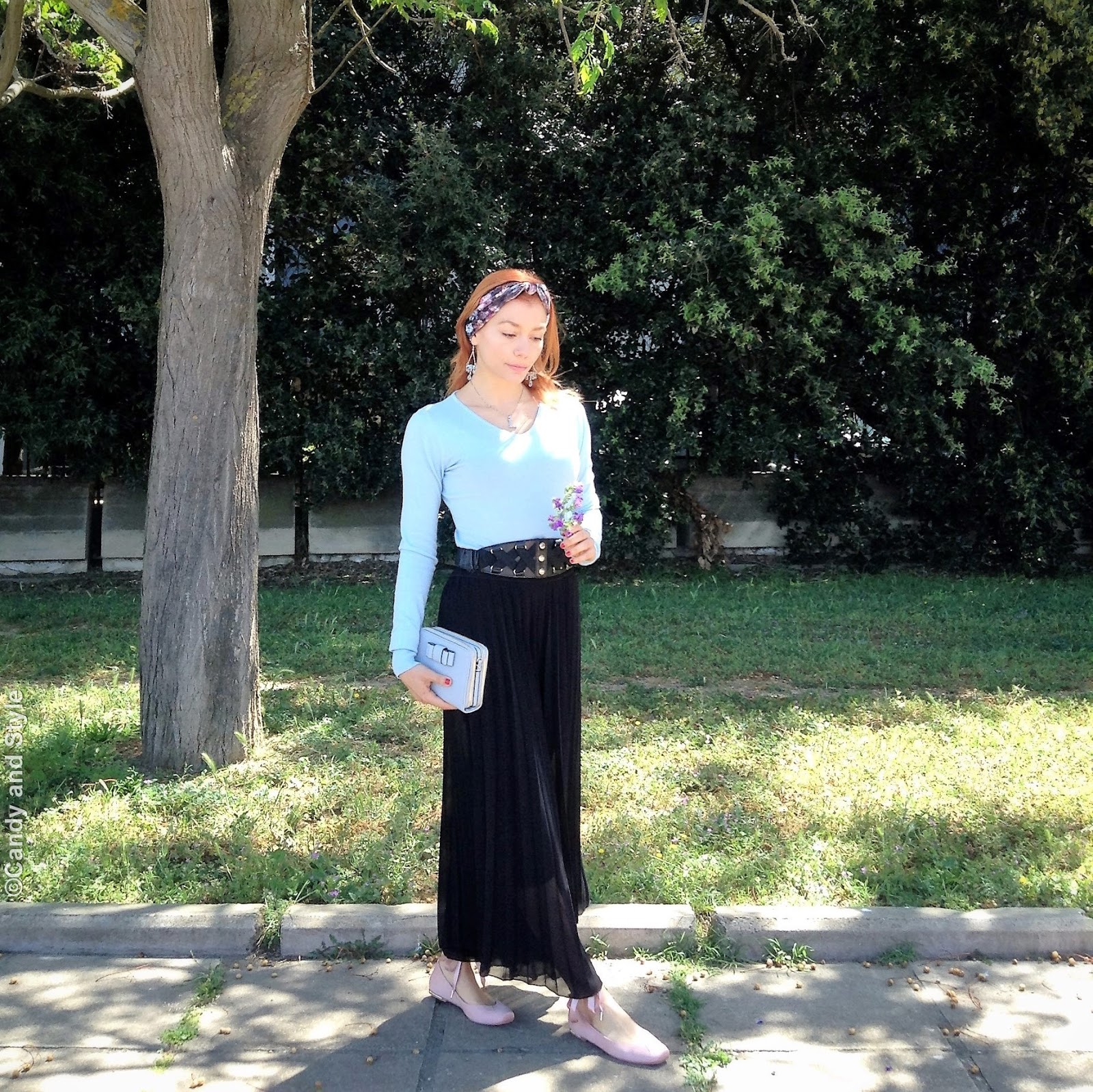 Pleated Palazzo Pants + Pastels Candy and Style