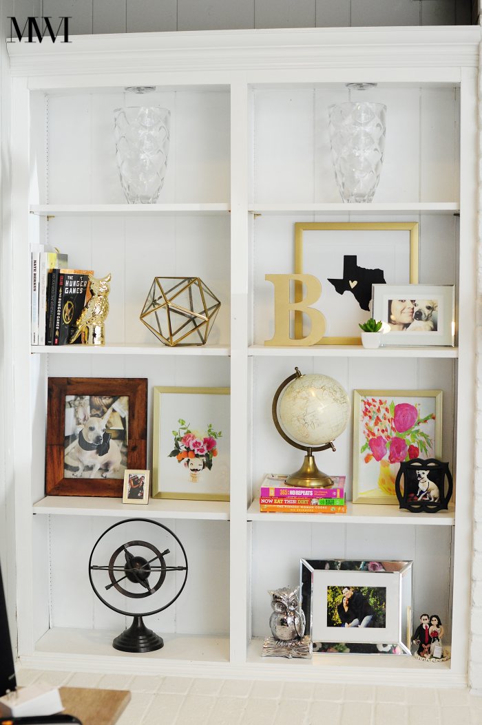 Creatice Contact Paper On Bookshelf for Living room