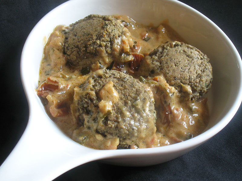 LentilQuinoa Falafel with CoconutFenugreek Sauce Lisa's Kitchen