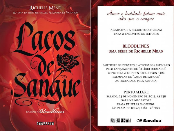 Evento: Encontro de leitores da Editora Seguinte e série Bloodlines em Porto Alegre