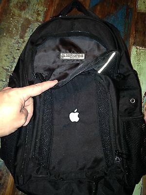 apple logo backpack