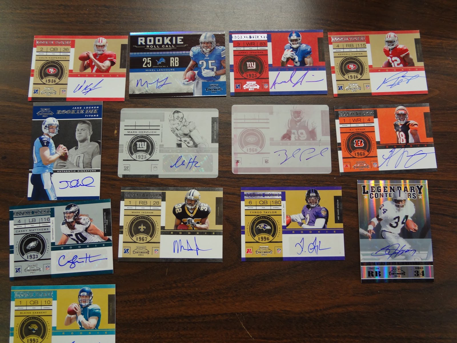 Sports Cards Plus Store Blog 2011 PLAYOFF CONTENDERS FOOTBALL