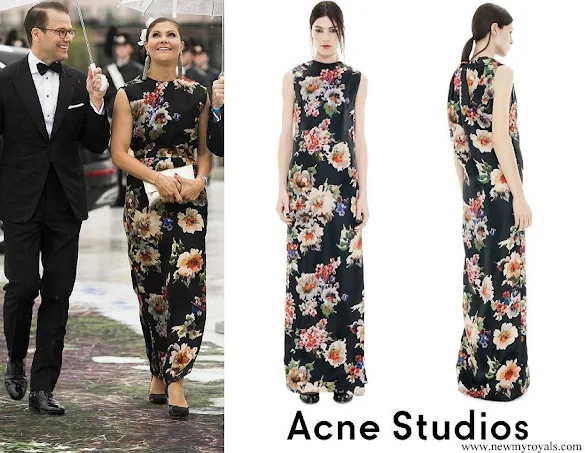 Crown Princess Victoria wore Acne Palm Gazare Dress