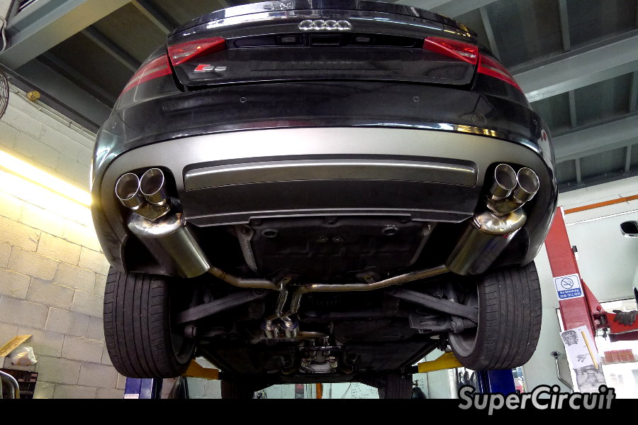 SUPERCIRCUIT Exhaust Pro Shop: Audi S5 Quad Exhaust Custom