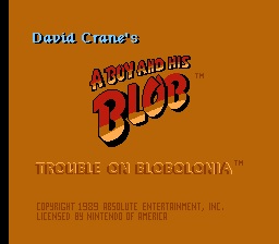 A Boy And His Blob Title Screen