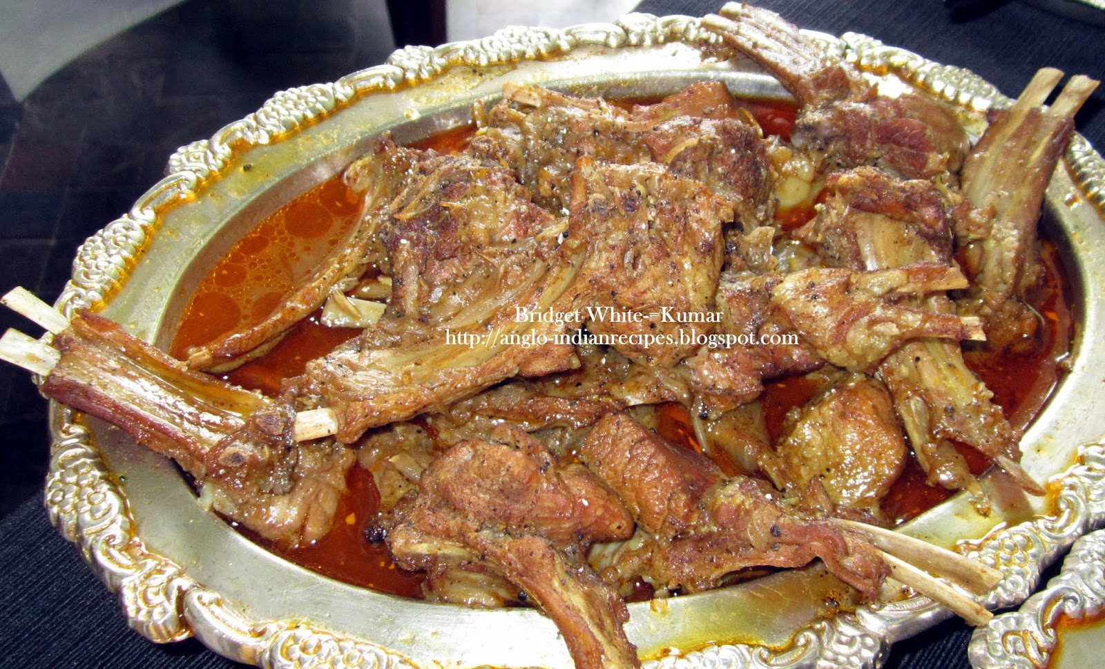 BRIDGET WHITE ANGLOINDIAN RECIPES GROG SHOP STYLE MUTTON CHOPS