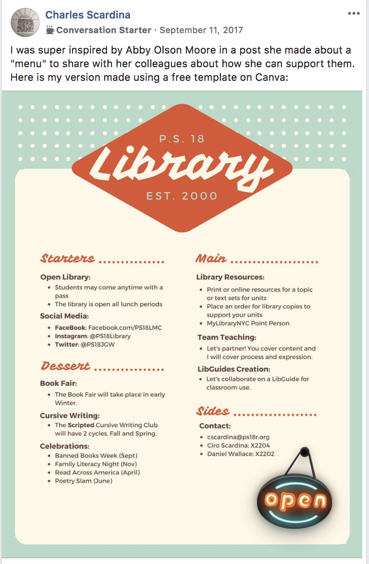 The Library Voice: What Your Teacher Librarian Can Do For You.... A ...