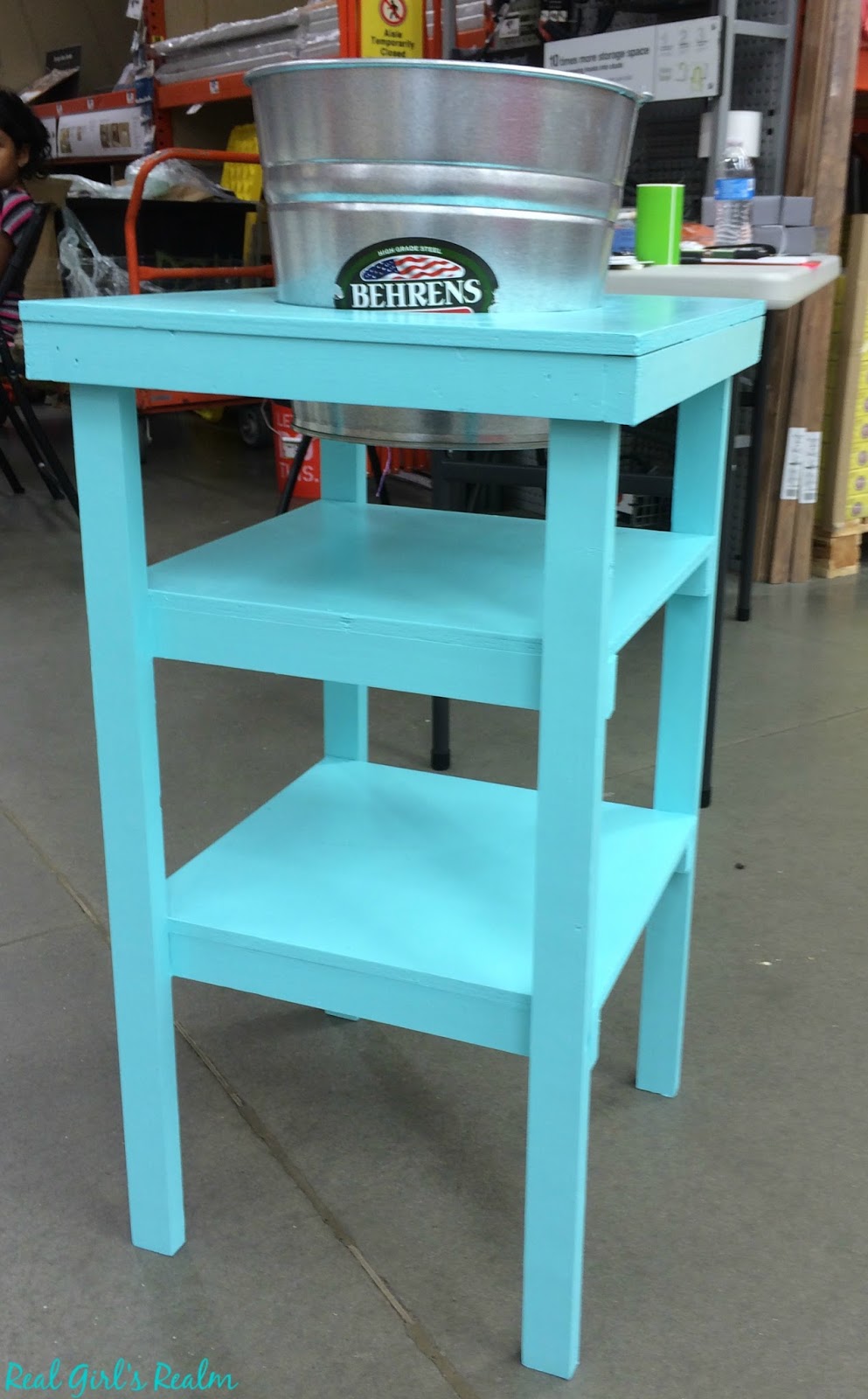 Real Girl's Realm Building a Beverage Cart at Home Depot Ladies Night