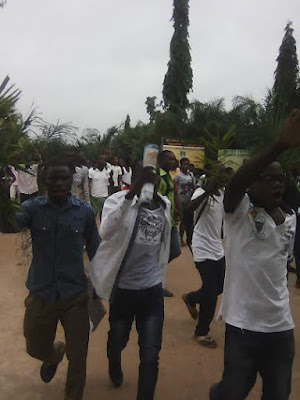 7 Photos: College of Education, Katsina-ala Students protest over tuition fee increment