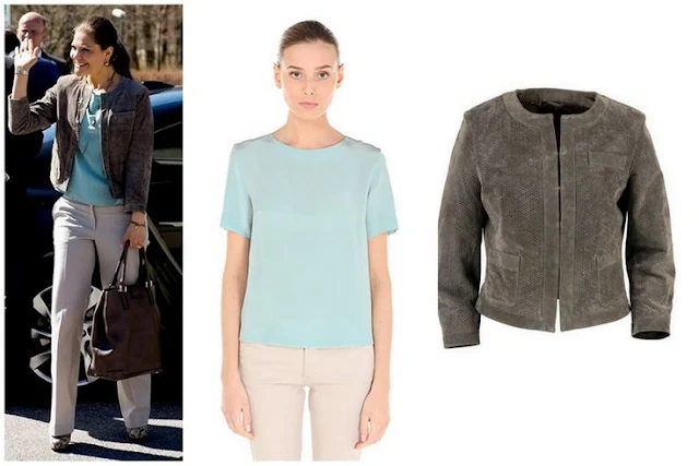 Crown Princess Victoria in Mayla Blouse and Jofama Jacket