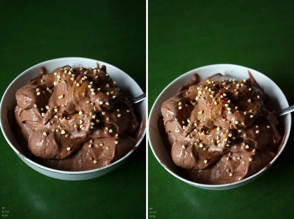 Spicy Chili Chocolate Ice Cream (raw, vegan)