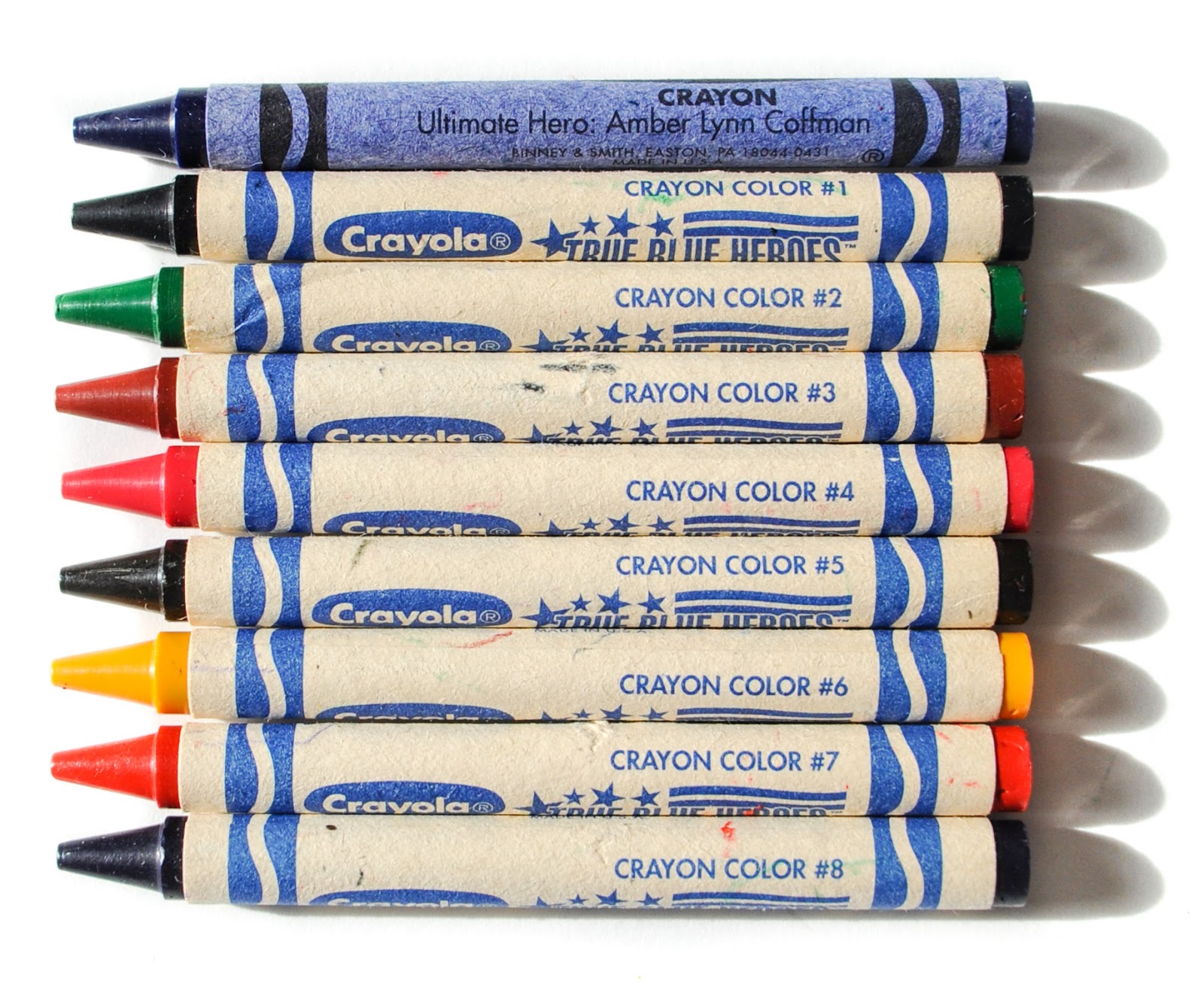 Crayola True Blue Heroes Crayons What's Inside the Box Jenny's