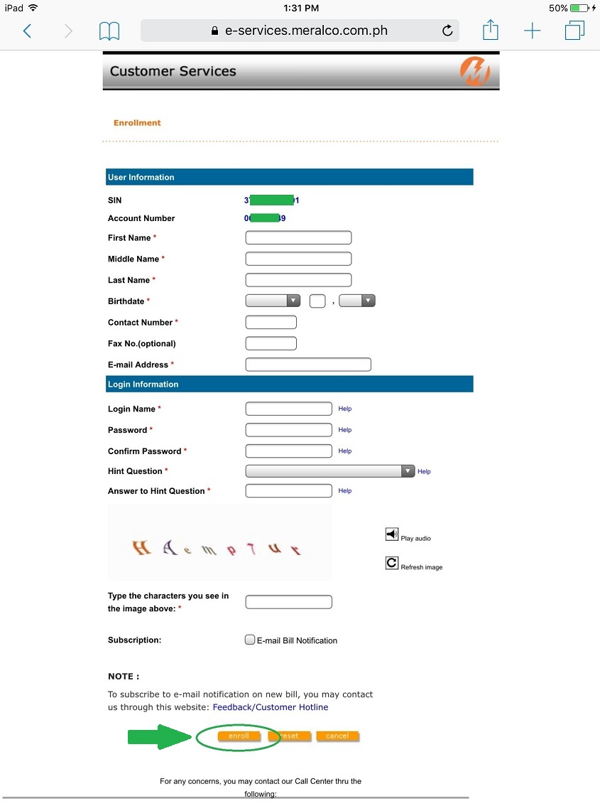MERALCO online registration MERALCO online registration