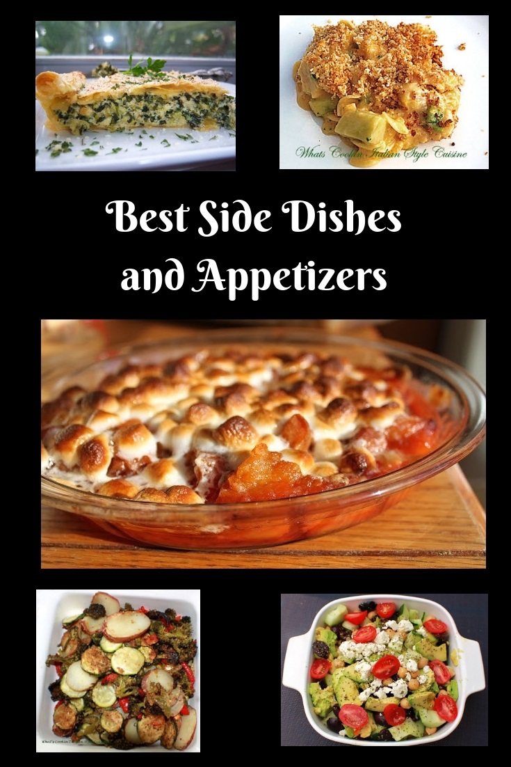 this is a roundup of delicious appetizers and best side dish recipes
