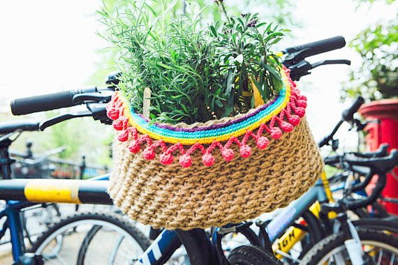 Bicycle basket Crochet pattern