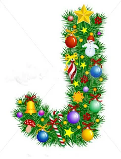 Abecedario de Adornos Navideños. Christmas Ornaments Abc.