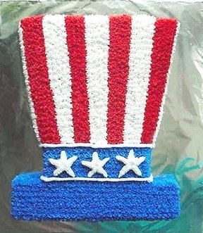 Patriotic #Top_Hat_Cake, click for more