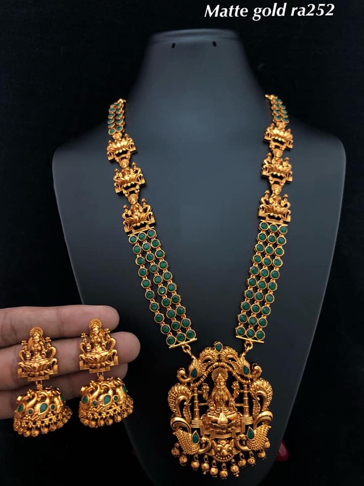 1Gram Gold Jewellery Latest Long Haram Designs