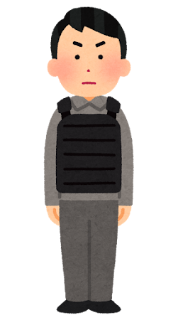 防弾チョッキのイラスト