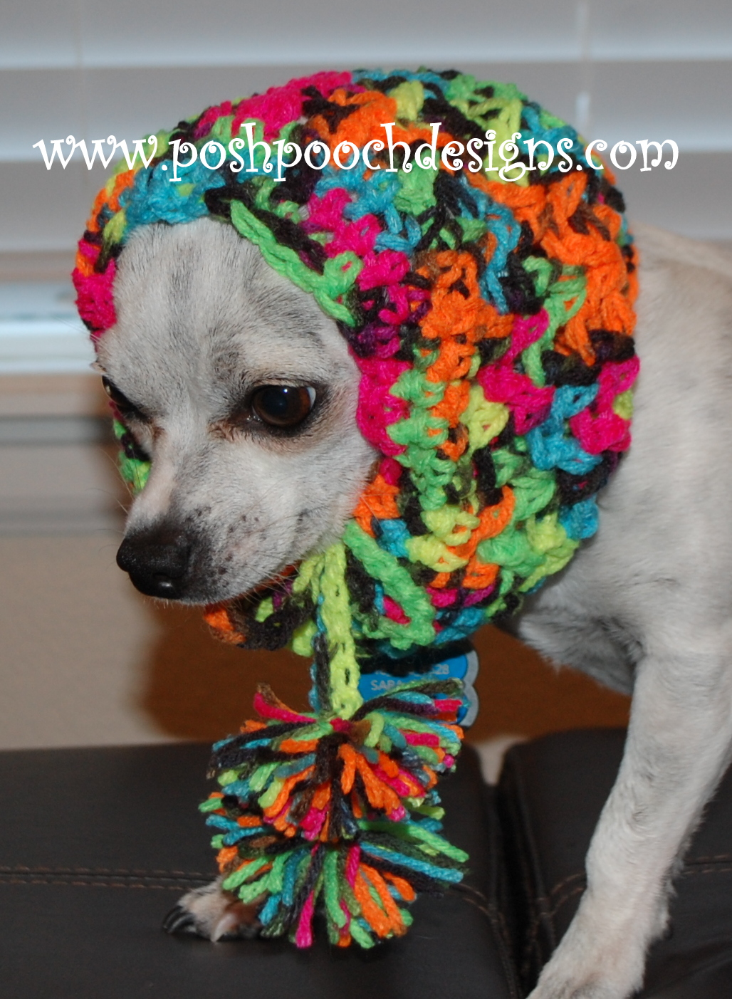 Posh Pooch Designs Dog Clothes: Black Light Cowl Crochet ...