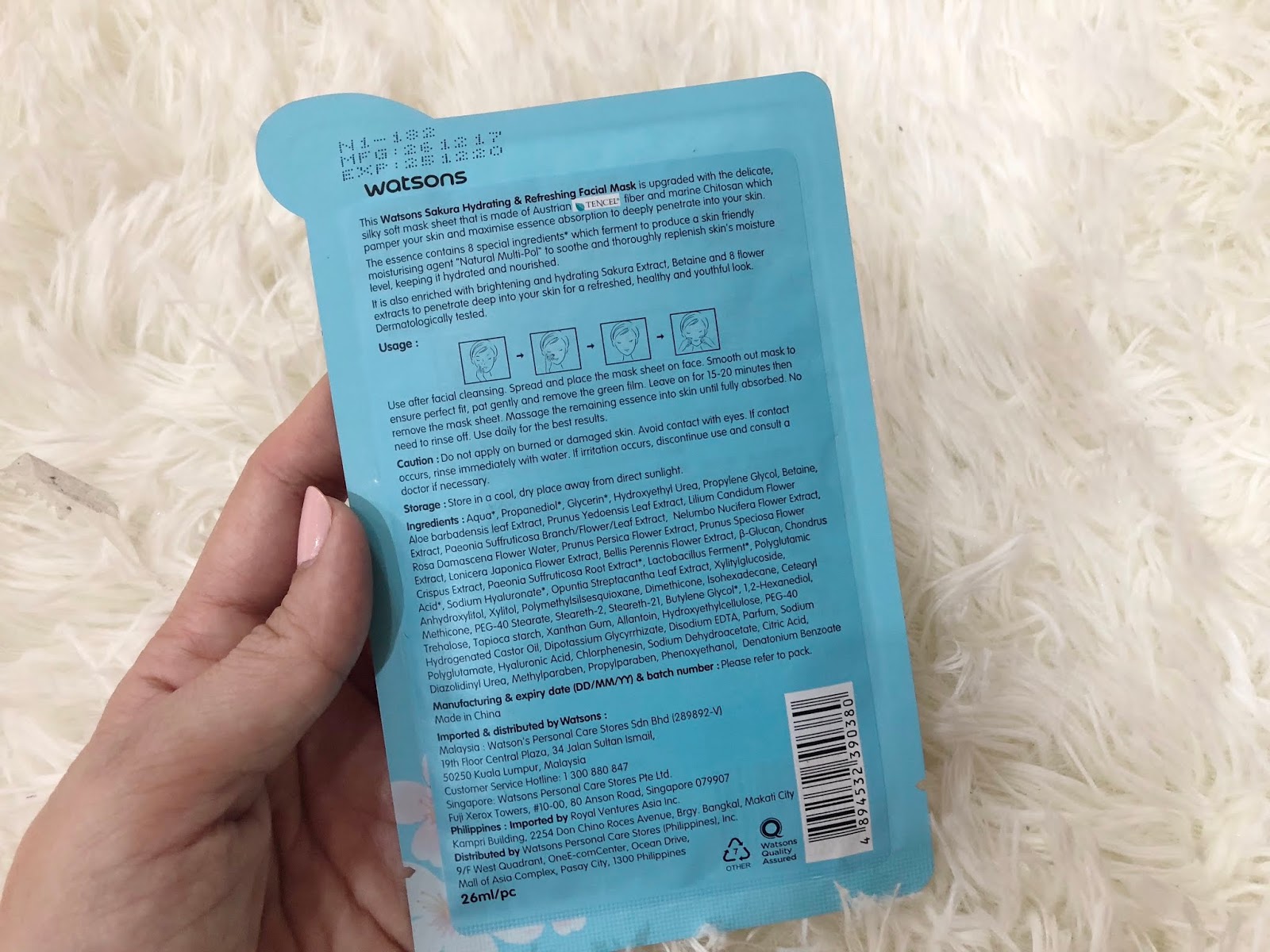 Watsons Facial Mask Review IMAN ABDUL RAHIM