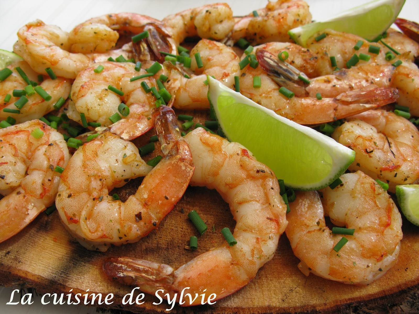 La cuisine de Sylvie Crevette cajuns cuites sur une