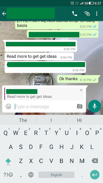 HOW TO QUOTE THE SPECIAL MESSAGE IN WHATSAPP