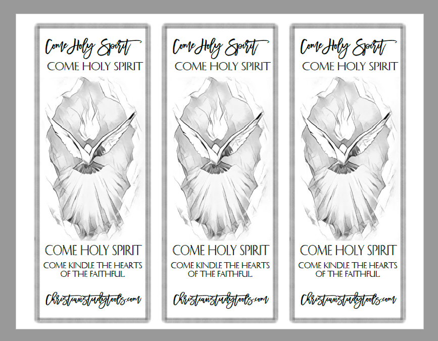 Christian Investigation Instruments: Pentecost (pleased birthday church!) graphic relating to Come Holy Spirit Prayer Printable named Christian Exploration Instruments: Pentecost (joyful birthday church!)