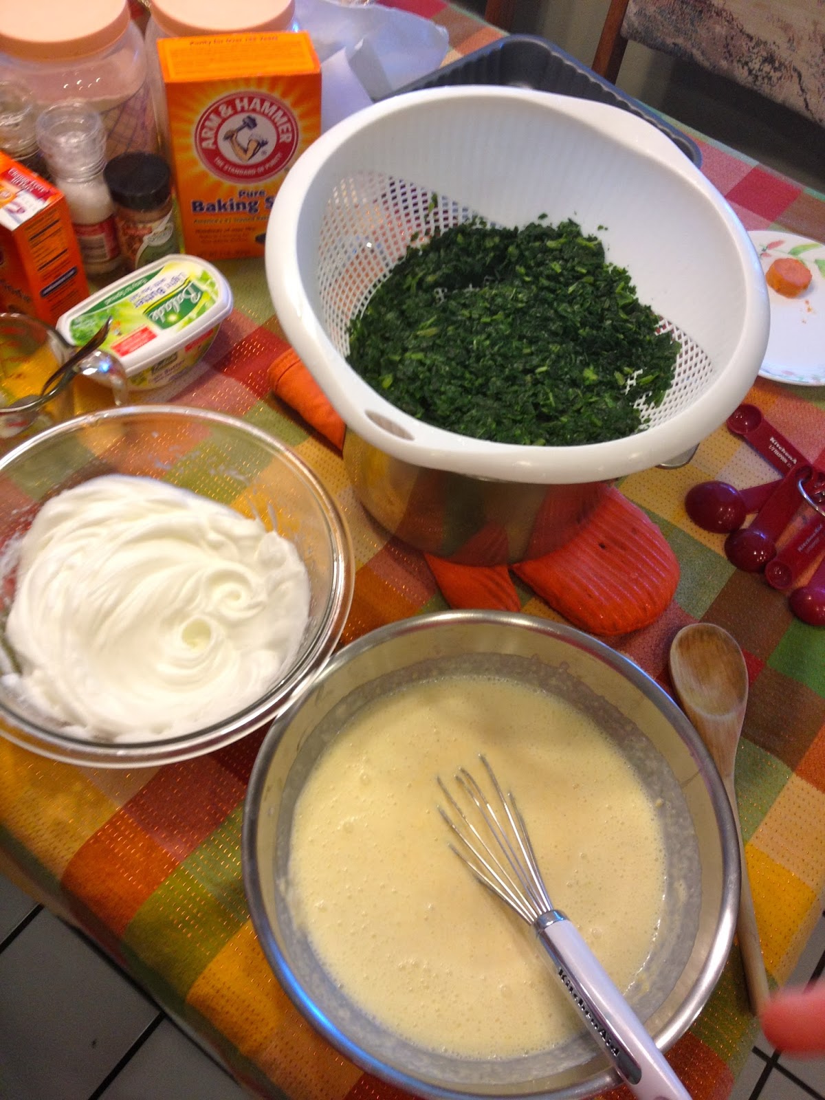 Simple Silhouette Thanksgiving 2013 Spinach Spoon Bread Recipe