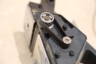 Electric planer drive belt replacement