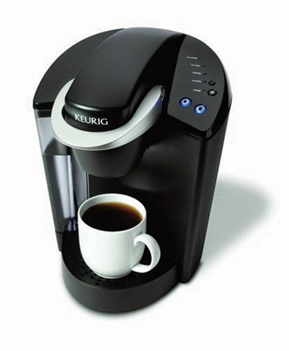 Keurig K40 Elite Brewing System, coffee machine, makes coffee, tea, hot cocoa, speciality drinks and iced beverages, over 70 varieties of K-Cups, 3 cup-size options, auto on/off, auto safety cut-off, descaler indicator