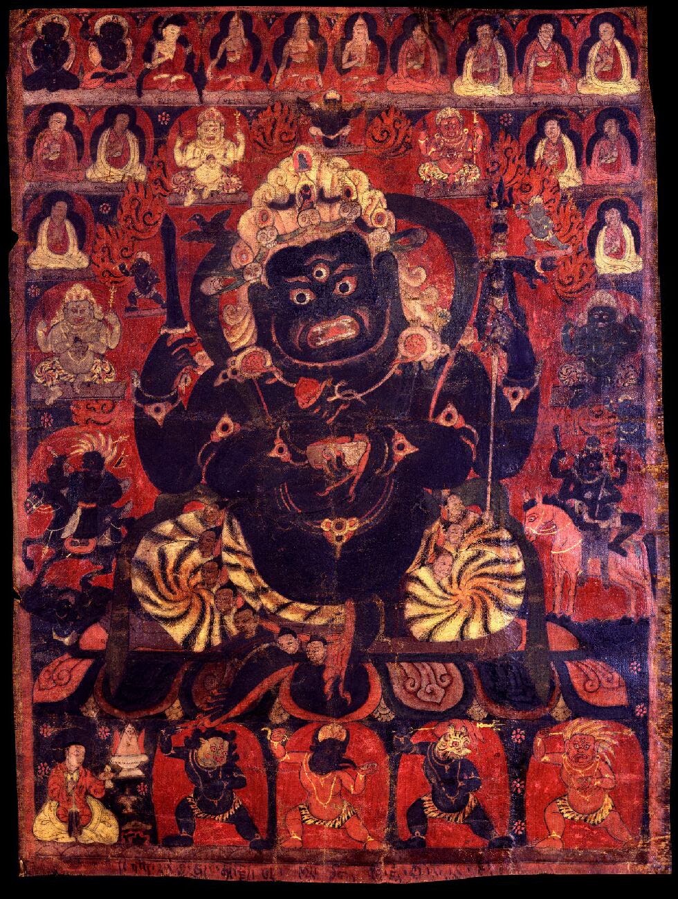 Destiny Gallery 丰天林: Chaturbhuja Vajra Nata Mahakala (Four-hands) 吉祥依怙四 ...