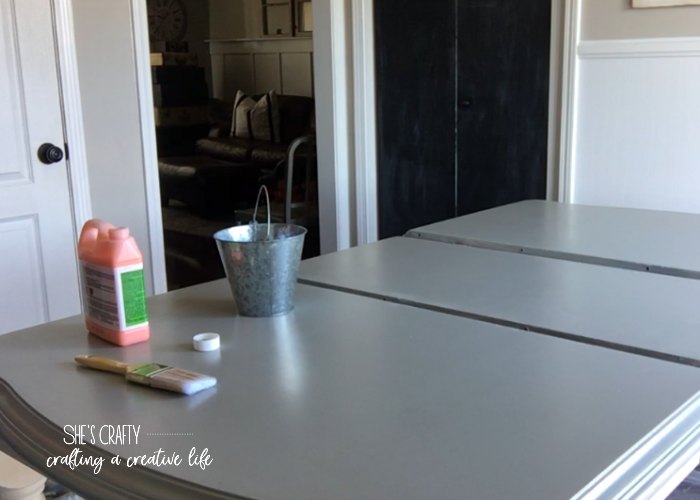 She's Crafty How to Strip and Stain a dining room table