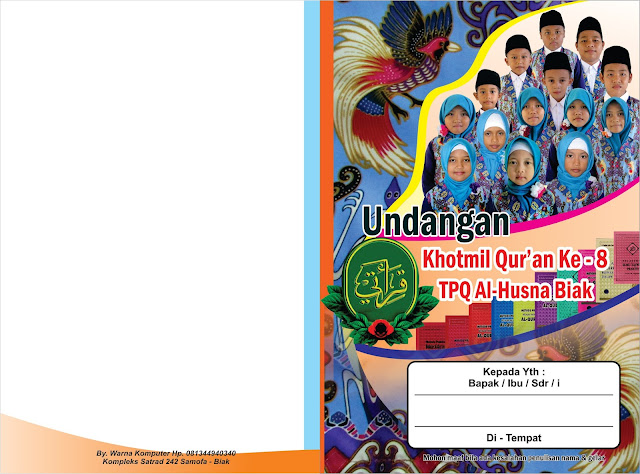 Undangan Khataman AlQur'an CDR Free Download Bisa Di Edit