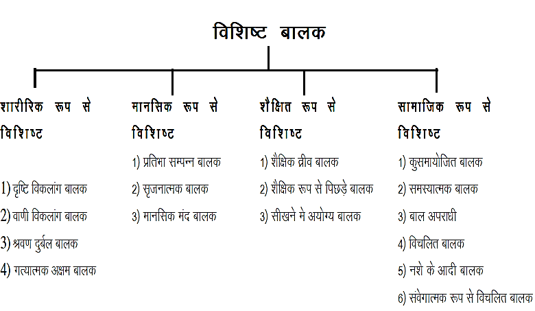 विशिष्ट बालको का वर्गीकरण विशिष्ट बालको का वर्गीकरण