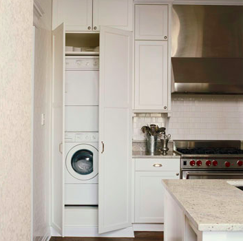 combined laundry room and kitchen | house seven design+build